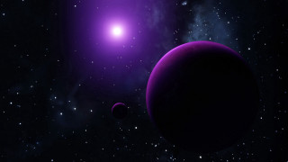 Purple space starfield brightlight astronaut - free space wallpaper for desktop
