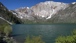 Mountain lake forest sky water 9 - clear free wallpaper