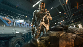 Gas station man gun gas - free 3d render wallpaper