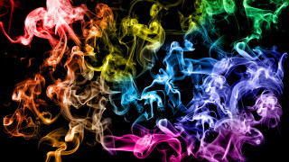Rainbow smoke dark background fire - the dark background free wallpaper for desktop