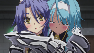 Anime girls blue hair black 5 - hair free wallpaper