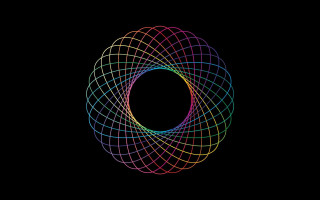 Colorful circle black background rainbow - an album cover free wallpaper for desktop