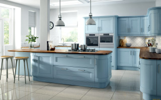 Blue island wooden counter stools - annabel kidston free wallpaper for desktop