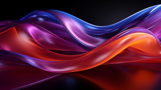 Colorful abstract wavy lines vibrant - vibrant color free wallpaper