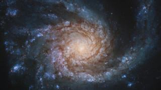 Spiral galaxy bright center stars 3 - a spiral galaxy free wallpaper