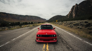 Mountain road red car nature - bernie d’andrea free wallpaper for desktop