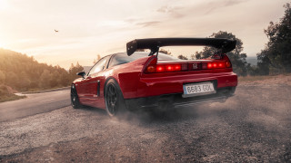 Red car hood open dirt - its hood free wallpaper for desktop