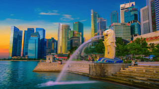 Large statue cityscape water hose - adrian zingg free wallpaper