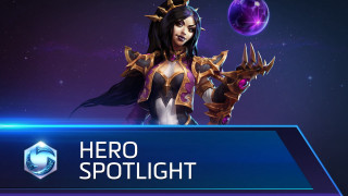 Hero spotlight purple blue background - banner free wallpaper for desktop