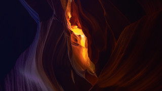 Colorful rock formation yellow light - a yellow light in the middle free wallpaper