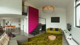 Living room couch stairs pink - a living room free wallpaper