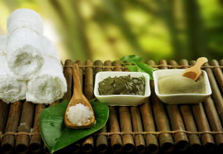 Bamboo mat green tea wooden - free other wallpaper for desktop