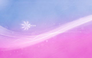 Pink blue background flower side - an abstract painting free wallpaper