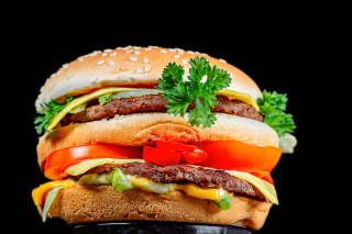 Burger lettuce tomato cheese onion - a hamburger free wallpaper