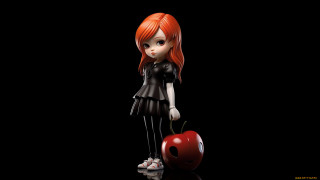 Red hair doll apple black - david gilmour blythe free wallpaper
