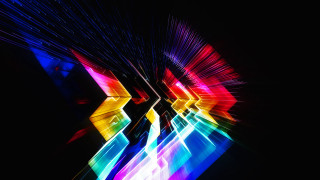 Colorful abstract lines shapes holography - line free wallpaper