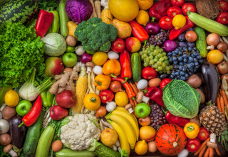 Fruit vegetables basket food photography - free other wallpaper for desktop