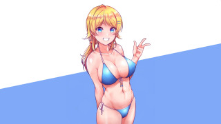 Evelyn abelson blonde bikini smile - half free wallpaper for desktop