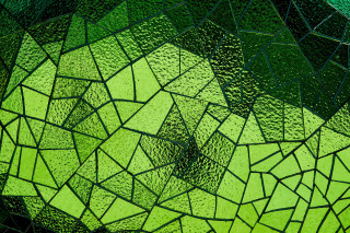 Green glass mosaic fractals architecture - andy goldsworthy free wallpaper