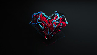 Heart shaped object gothic 3d - a heart free wallpaper for desktop