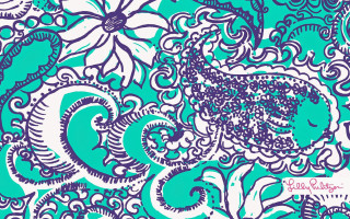Blue white paisley flower design - emily shanks free wallpaper for desktop