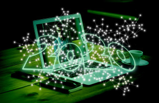 Laptop coffee pen paper technology - technology free wallpaper