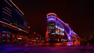 Neon cityscape tokyo skyscraper night - free city wallpaper