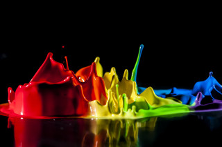 Colorful cups reflection crayon art - a reflection of them free wallpaper