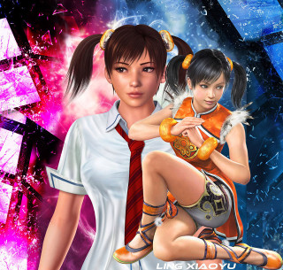 Anime girls twintails night sky - a couple of anime girls free wallpaper for tablet