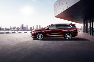 Red suv city skyline sunset - esaias boursse free wallpaper