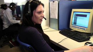 Woman headphones computer keyboard mouse - adrienn henczné deák free wallpaper