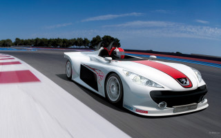 White sports car race track 7 - the front of it free wallpaper