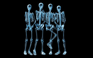 Skeleton group black background figurativism - figurativism free wallpaper