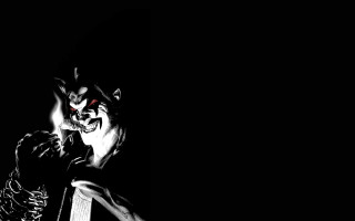 Creepy clown cell phone dark - shin hanga free wallpaper