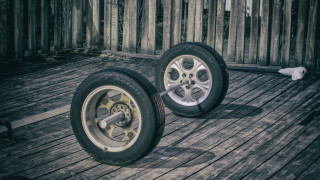 Wheels wooden deck fence metal - a wooden deck free wallpaper