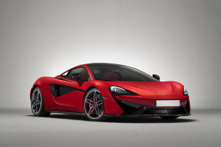 Red sports car studio gray 9 - a studio photo free wallpaper