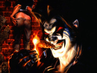 Clown cigarette demon arm painting - underground comix free wallpaper for desktop