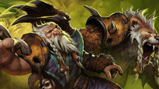 Man beard knife holding knife - art of brom free wallpaper