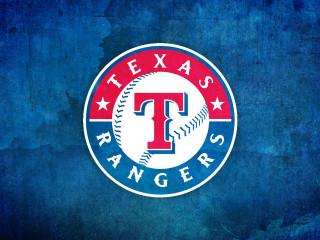 Texas rangers logo blue background 3 - bradley walker tomlin free wallpaper