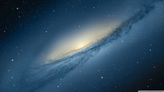 Bright blue galaxy stars shining - the center free wallpaper for desktop