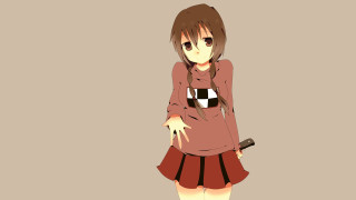 Girl dress boots knife wall - op art free wallpaper for desktop