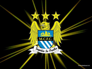 Blue yellow emblem stars ribbon - emblem free wallpaper for desktop