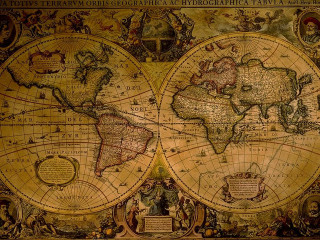Old world map countries world - different free wallpaper