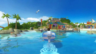 Cartoon character water park boat - a cartoon character free wallpaper for desktop