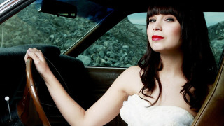 Woman white dress car steering - araceli gilbert free wallpaper