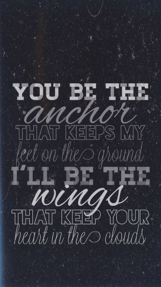Black white quote anchor feet - free valentines wallpaper