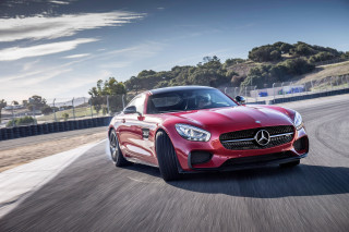Red mercedes sports car track - adam szentpétery free wallpaper for desktop
