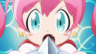 Girl pink hair paper airplane - promotional free wallpaper for desktop