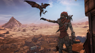 Man red hat dragon desert - cliff childs free wallpaper for desktop