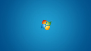 Blue background windows logo side 2 - constant free wallpaper for desktop